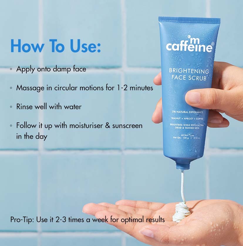 mCaffeine Brightening Face Scrub - 100gm