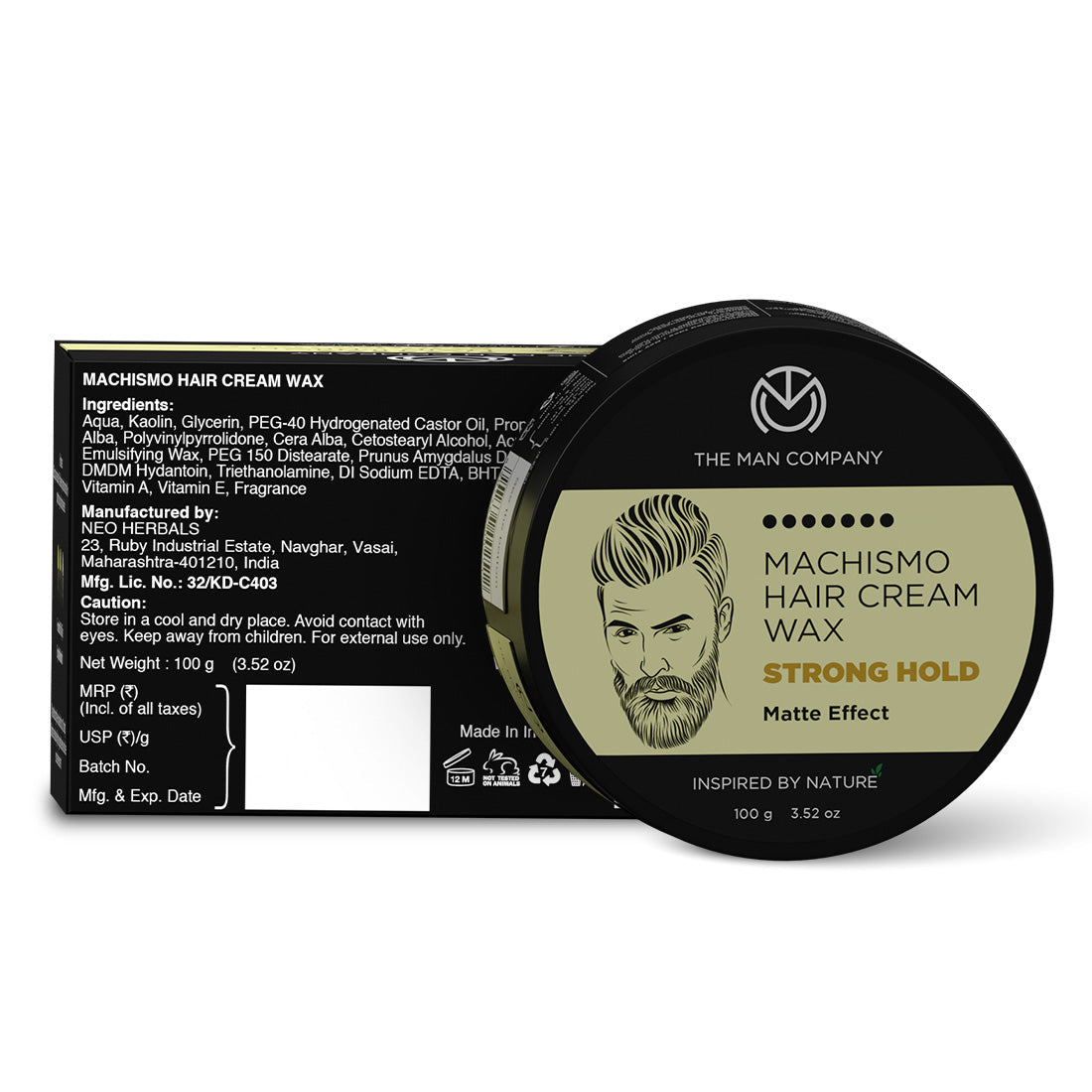 The Man Company Machismo Cream Wax - 100g