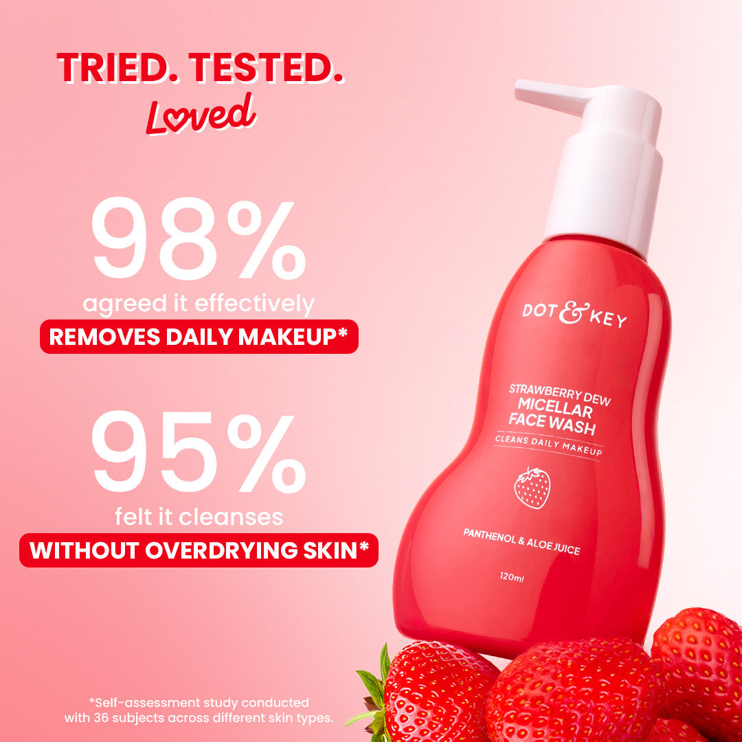 Dot & Key Strawberry Dew Micellar Face Wash - 120ml