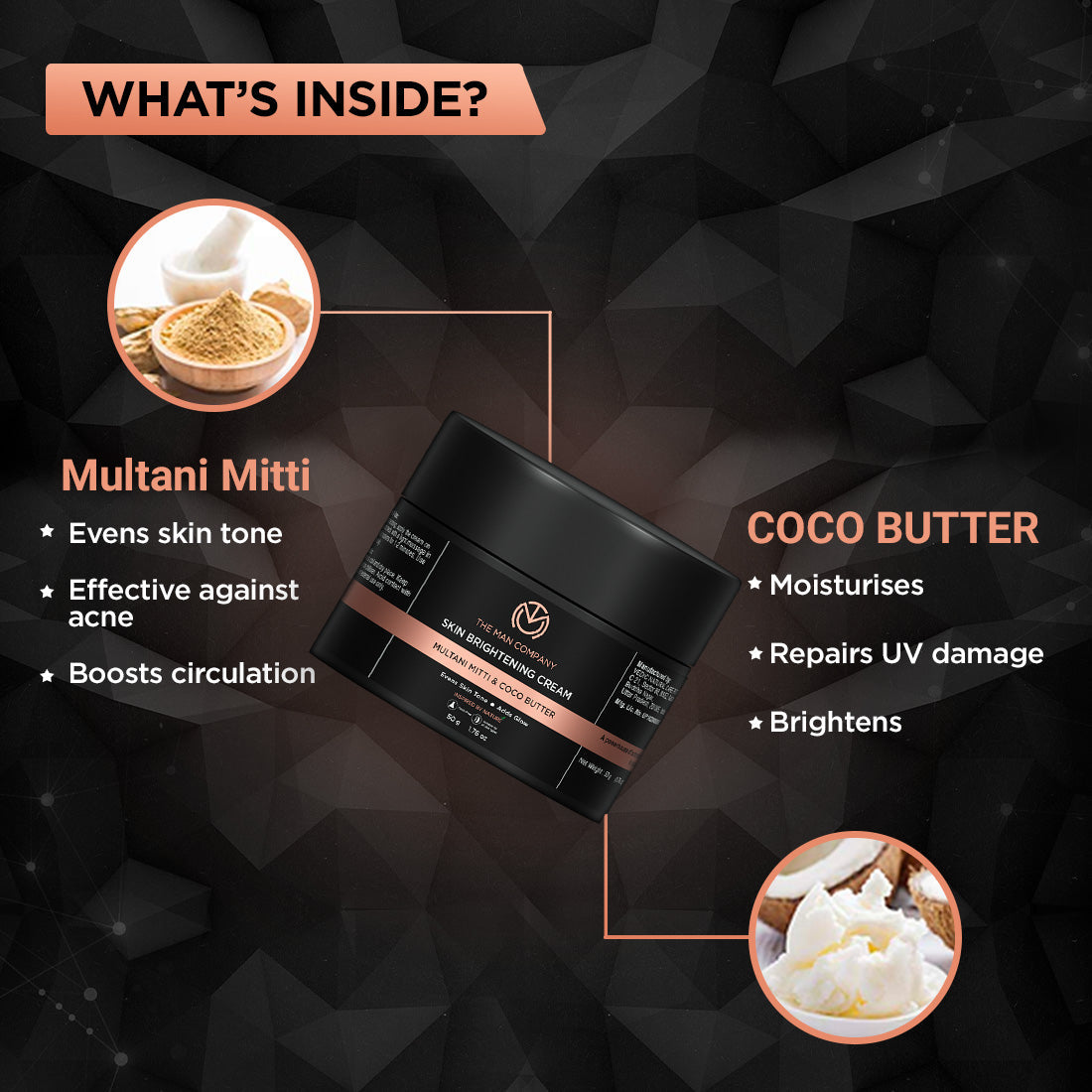The Man Company Skin Brightening Cream - 50 gm