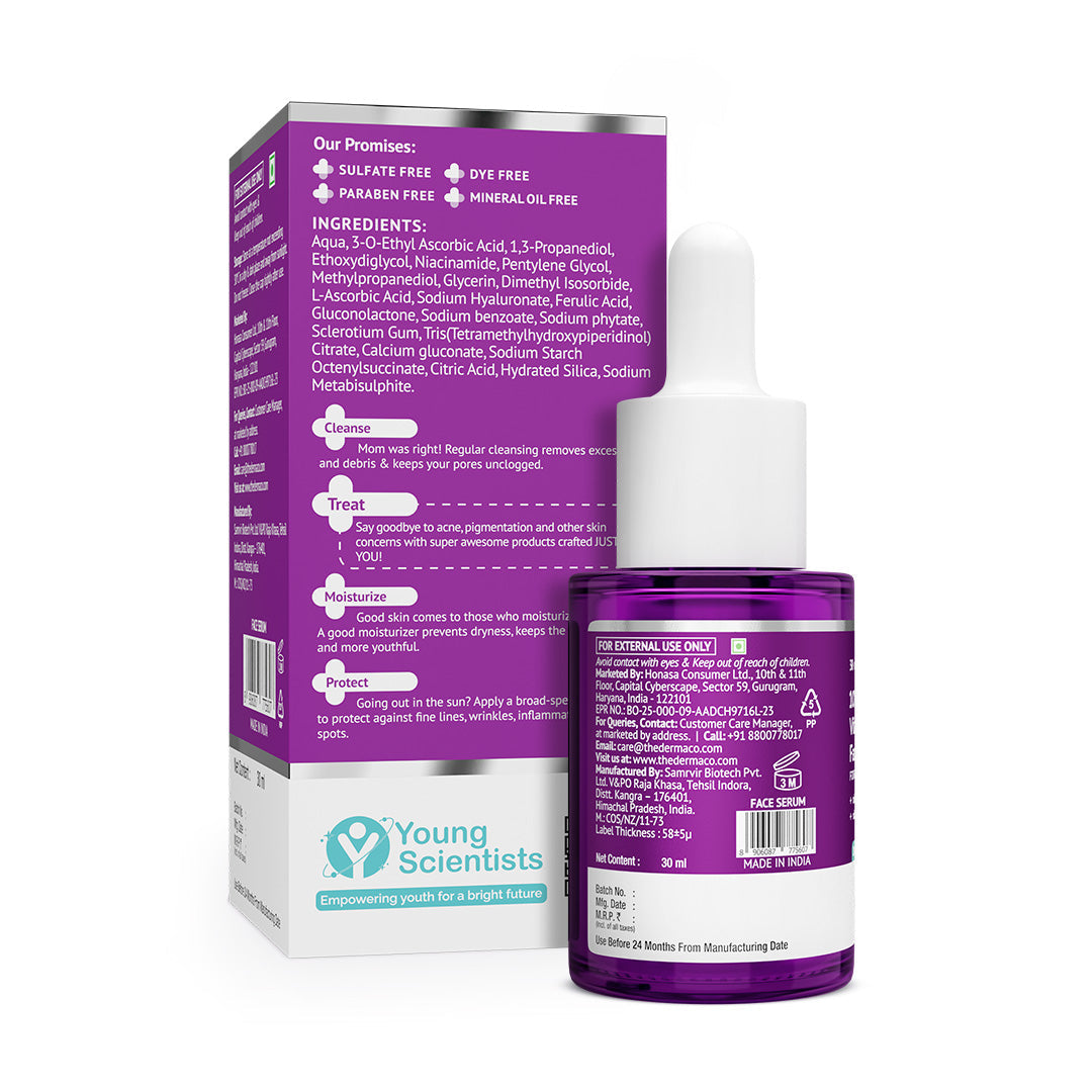 Derma Co 10% Vitamin C Face Serum with 5% Niacinamide & Hyaluronic Acid