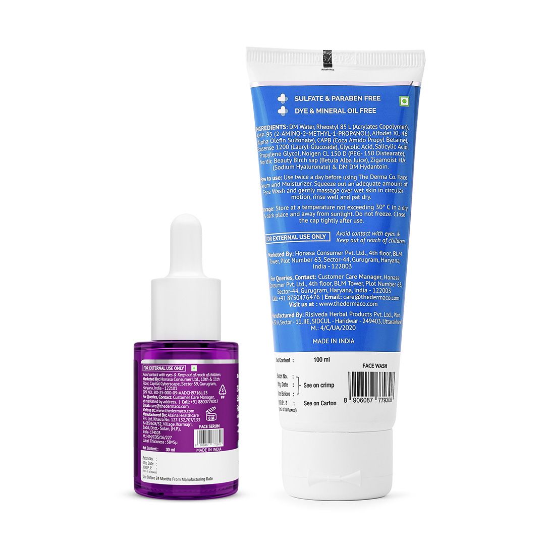 Derma Co Acne Care & Oil-Free Cleanse Duo