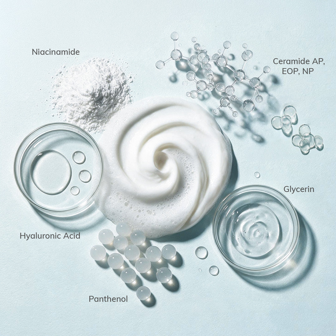 Clayco Foam-to-Cream Cleanser with Hyaluronic Acid & Ceramides - 50ml