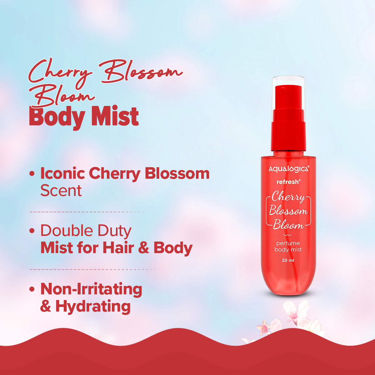 Aqualogica Refresh+ Body Care Set - Cherry Blossom Bloom