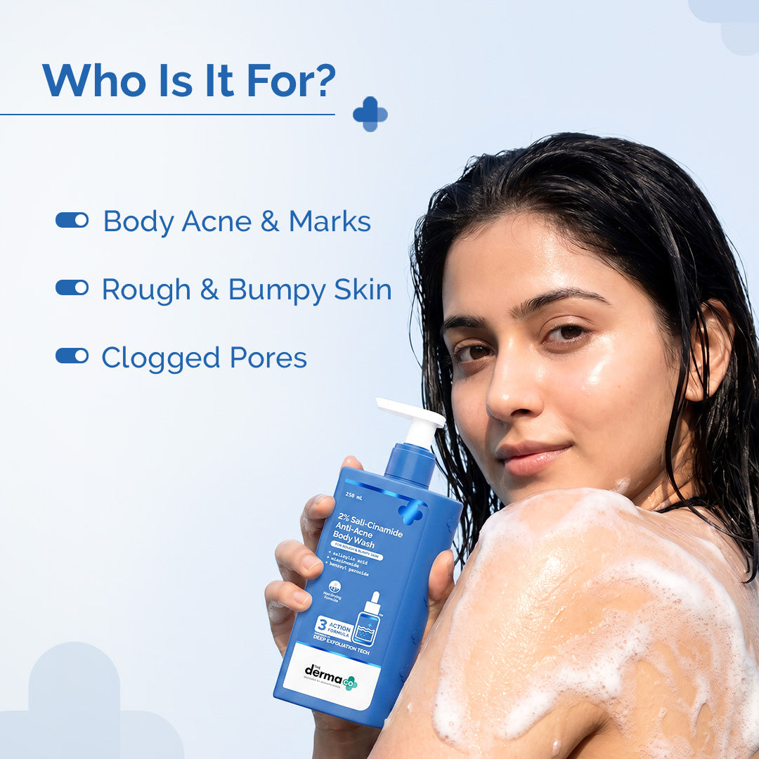 Derma Co 2% Sali-Cinamide Anti-Acne Body Wash - 250ml