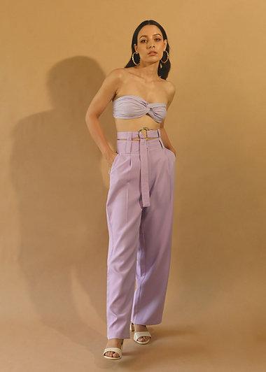 Studio OJS Pulled Apart Lavender Pants