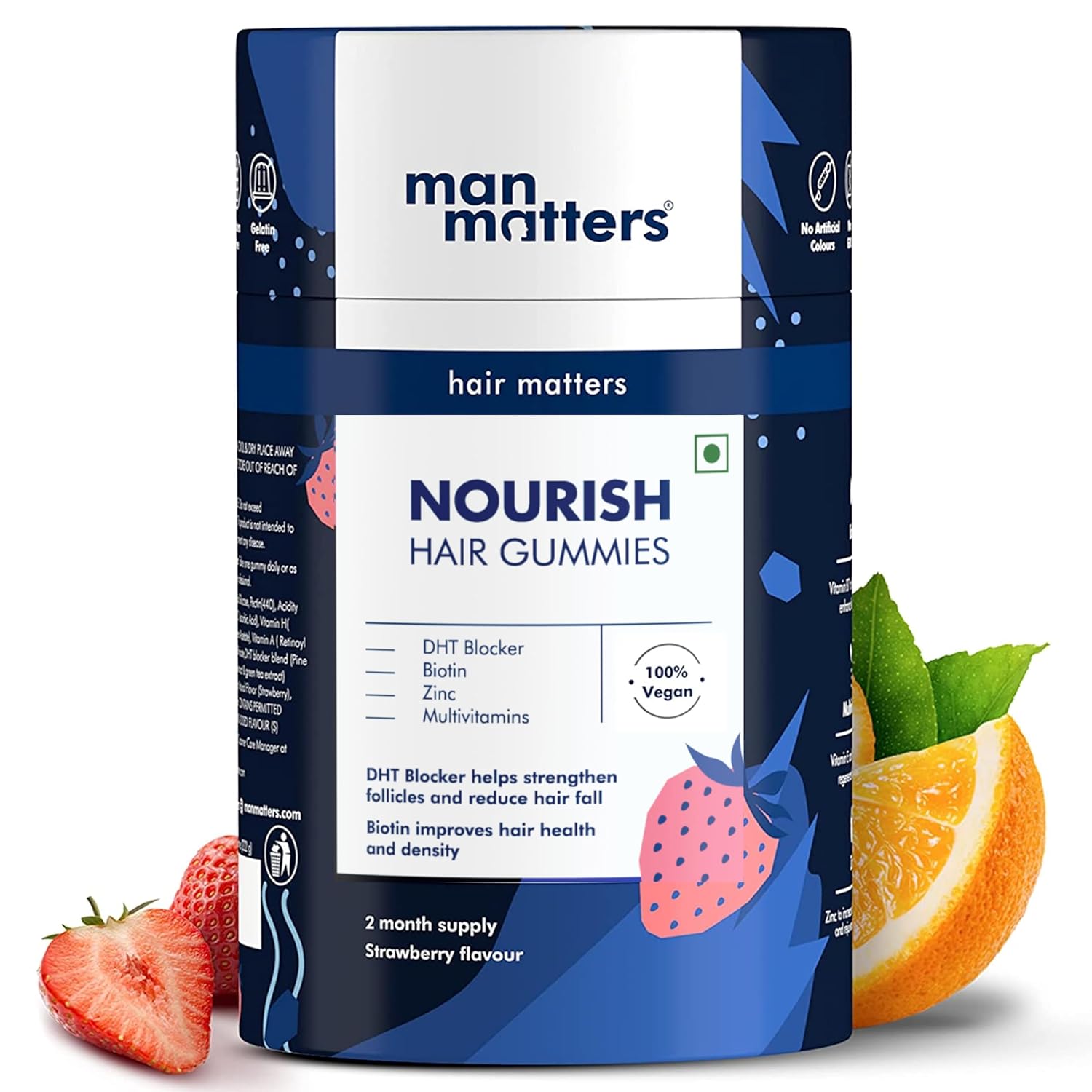 Man Matters Biotin Hair Gummies Regular (60N)