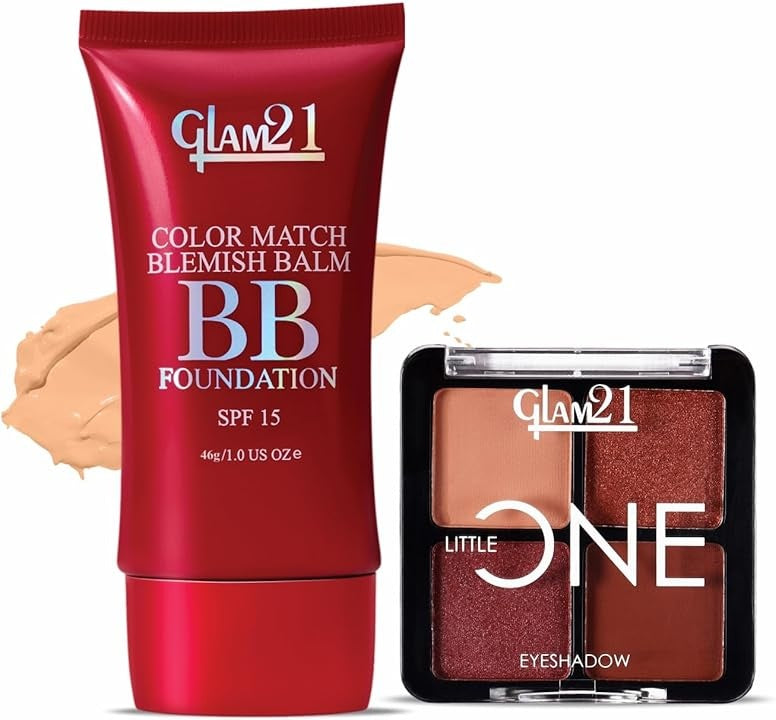 Glam21 Little One Eyeshadow (Portrait Mode) + BB Foundation Light Medium