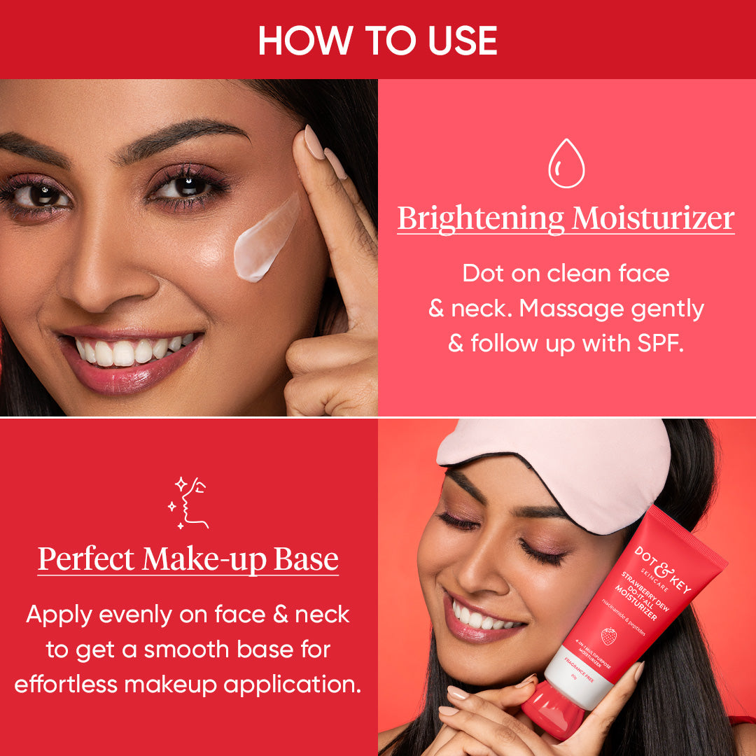Dot & Key Strawberry + Niacinamide Moisturizer Pack of 2 - 160gm
