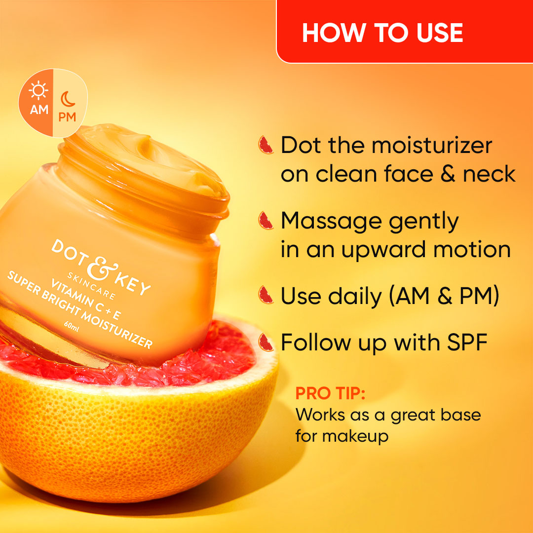 Dot & Key Vitamin C + E Moisturizer, Pack of 2 - 120ml