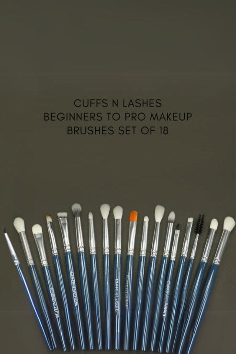 Cuffs N Lashes The ULTIMATE Eye Brush set, Set of 18