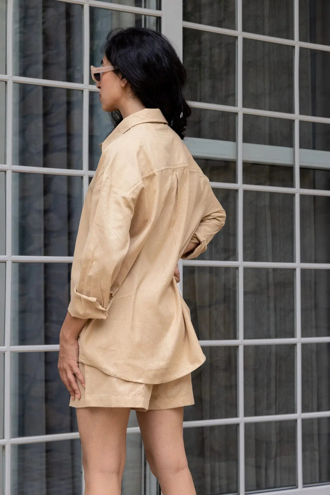 Sugnaa Oversized Cotton Shirt & Shorts