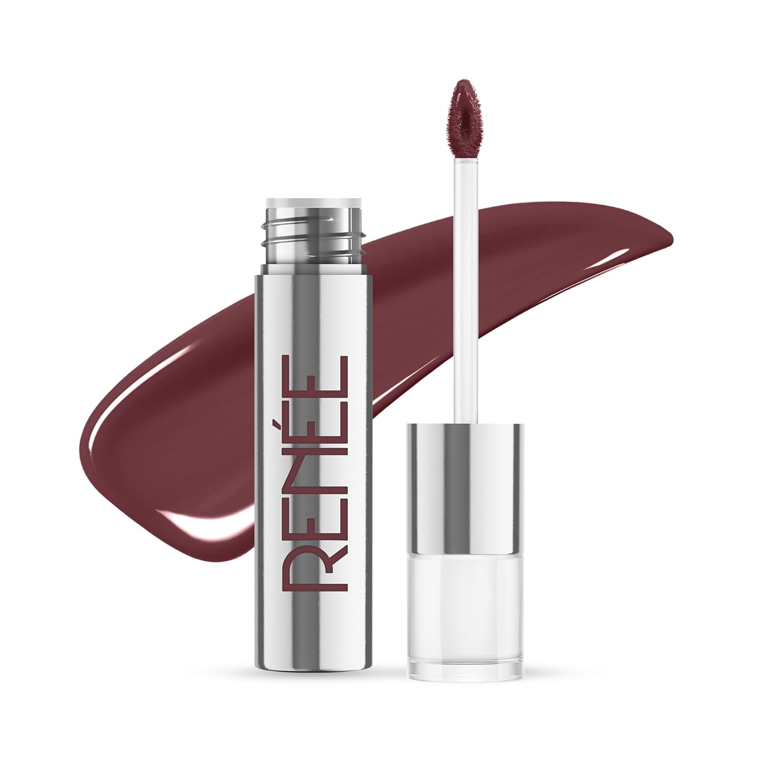 RENEE Gloss Stay Transfer-Proof Liquid Lip Color - Zoe 3.5ml, Rich Intense Payoff High Pigment Super Glossy Finish, Waterproof, Smudge-proof, Lasts Up To 12 Hours, Enriched with Vitamin E & C