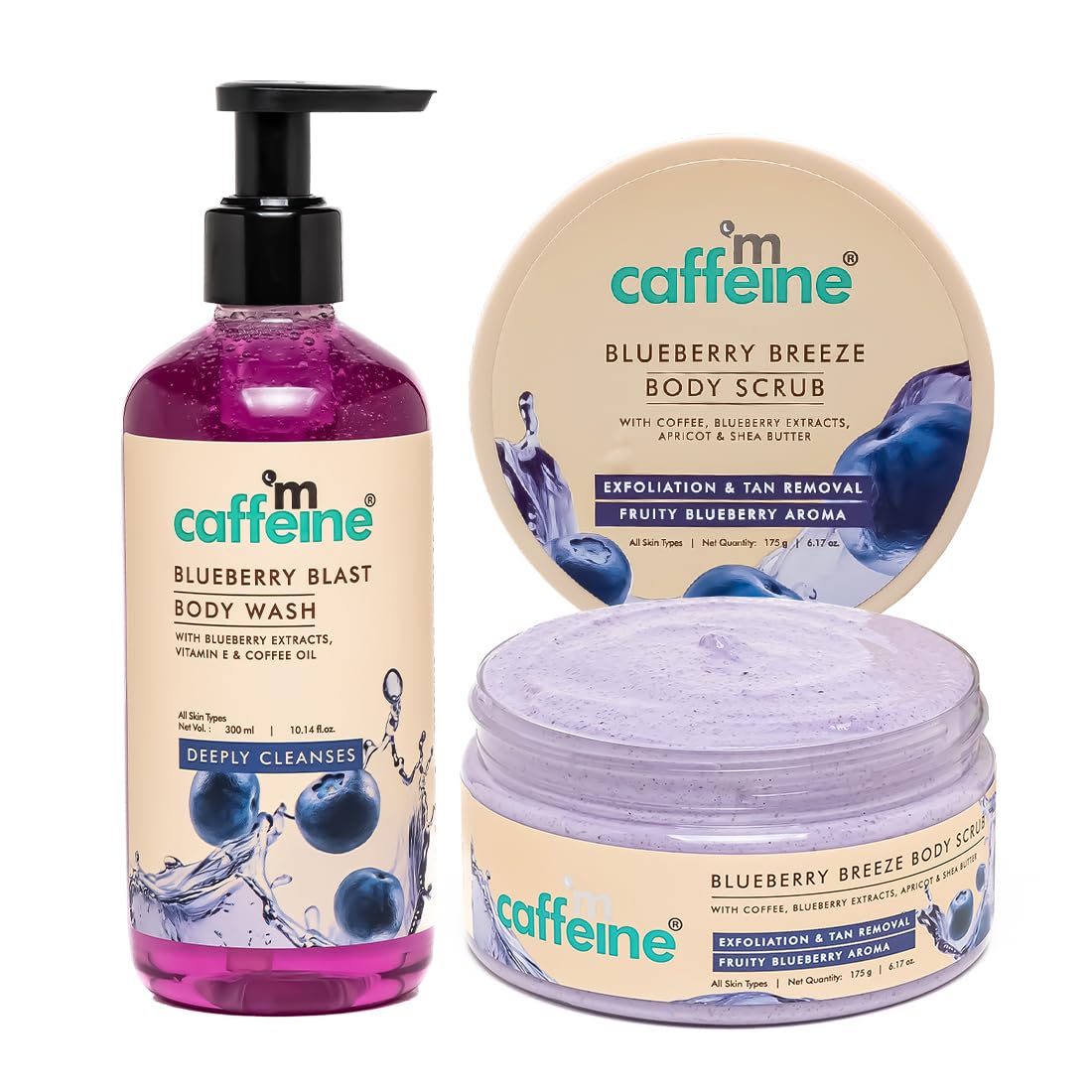 mCaffeine Blueberry Blast Detan & Cleanse Duo