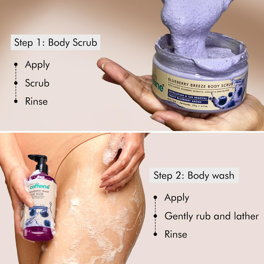 mCaffeine Blueberry Blast Detan & Cleanse Duo