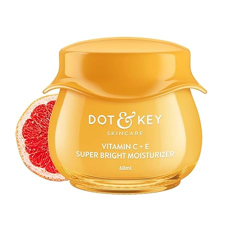 Dot & Key Vitamin C + E Sorbet Super Bright Moisturizer For Face | Vitamin C Face Moisturizer|Reduces Skin Dullness|Oil Free & Lightweight | For All Skin Types | 60Ml