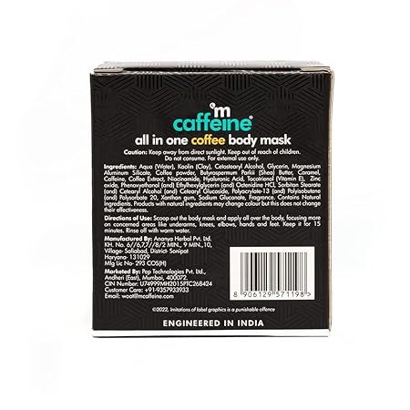 mCaffeine Coffee Scrub Mask - 100% Vegan