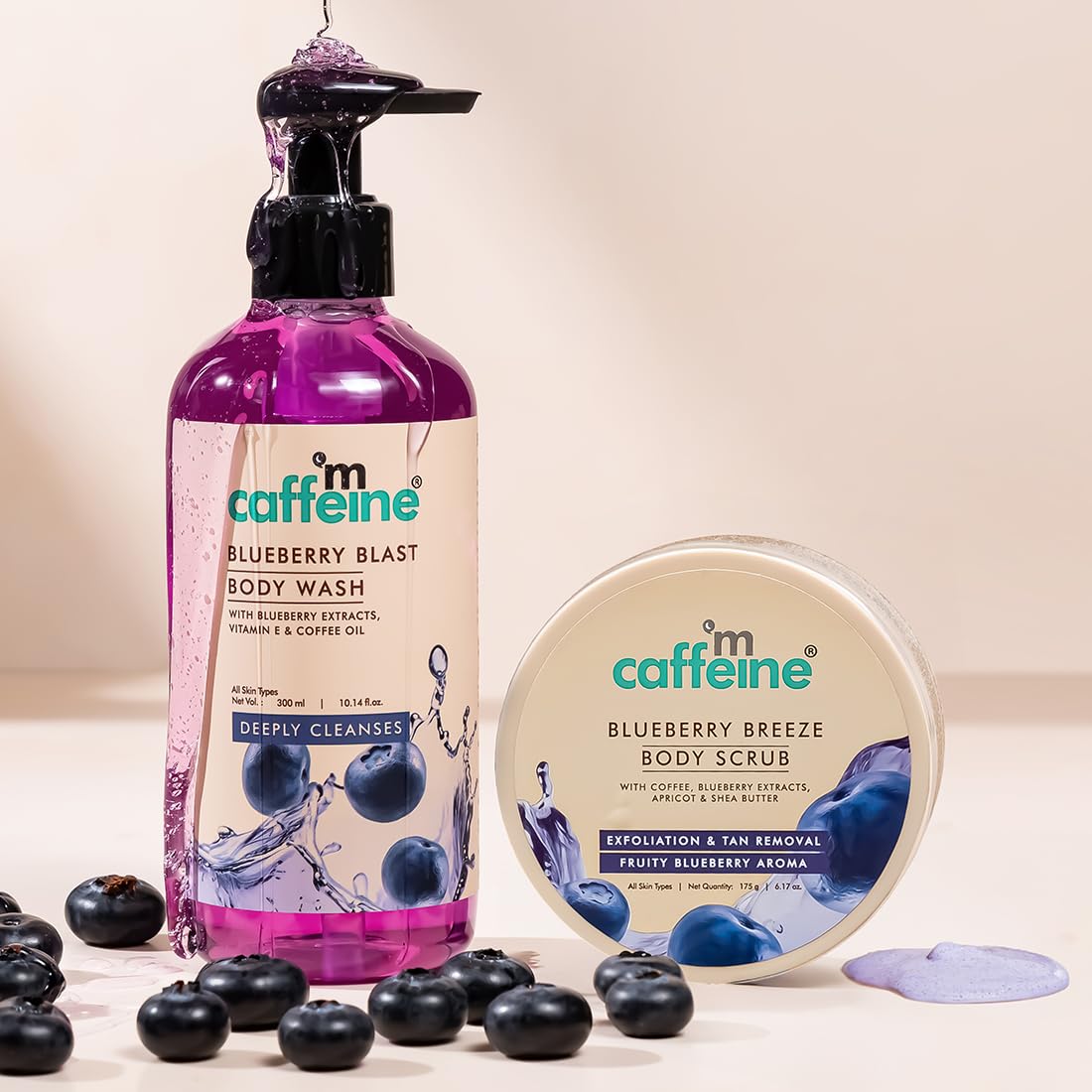 mCaffeine Blueberry Blast Detan & Cleanse Duo