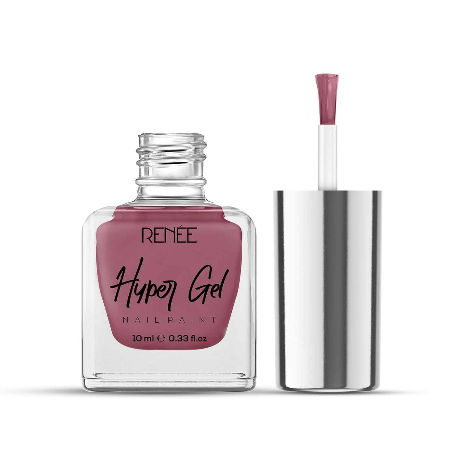 RENEE Hyper Gel Nail Paint- Orchid Pink 10ml, Quick Drying, Glossy Finish, Long Lasting, Chip resisting Formula with High Shine Polish, Acetone & Paraben Free