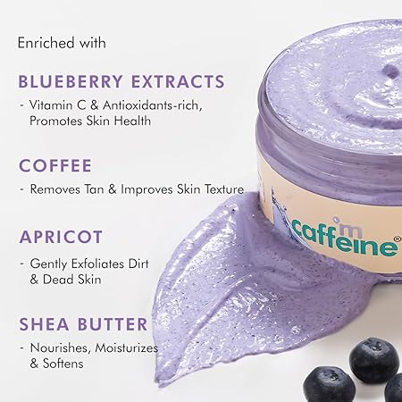 mCaffeine Blueberry Breeze Scrub - 175g