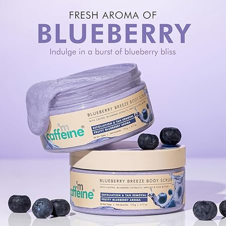 mCaffeine Blueberry Breeze Scrub - 175g