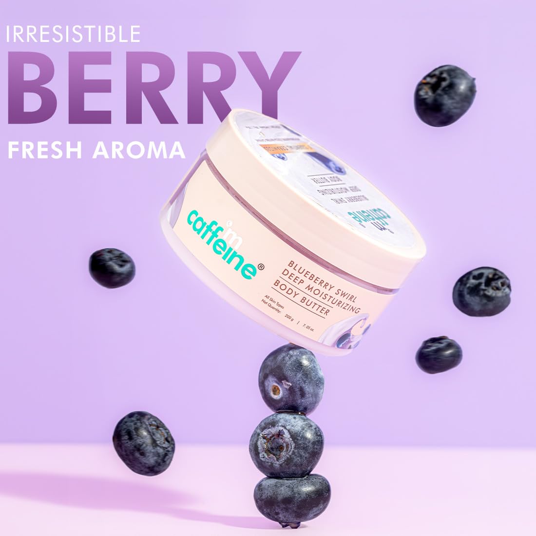 mCaffeine Blueberry Swirl Body Butter - 200g