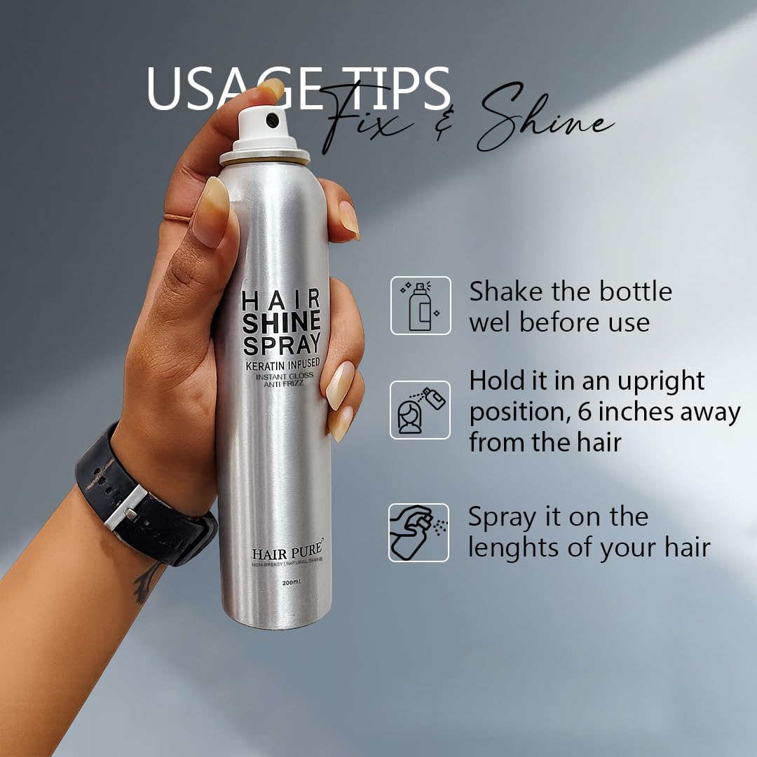 Redifyn Hair Pure Hair Shine Spray Keratin Infused - 200ml