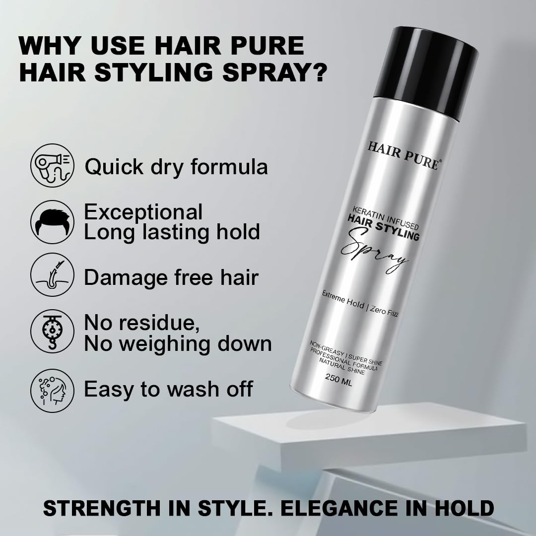 Redifyn Hair Pure Keratin Infused Hair Styling Spray - 250ml