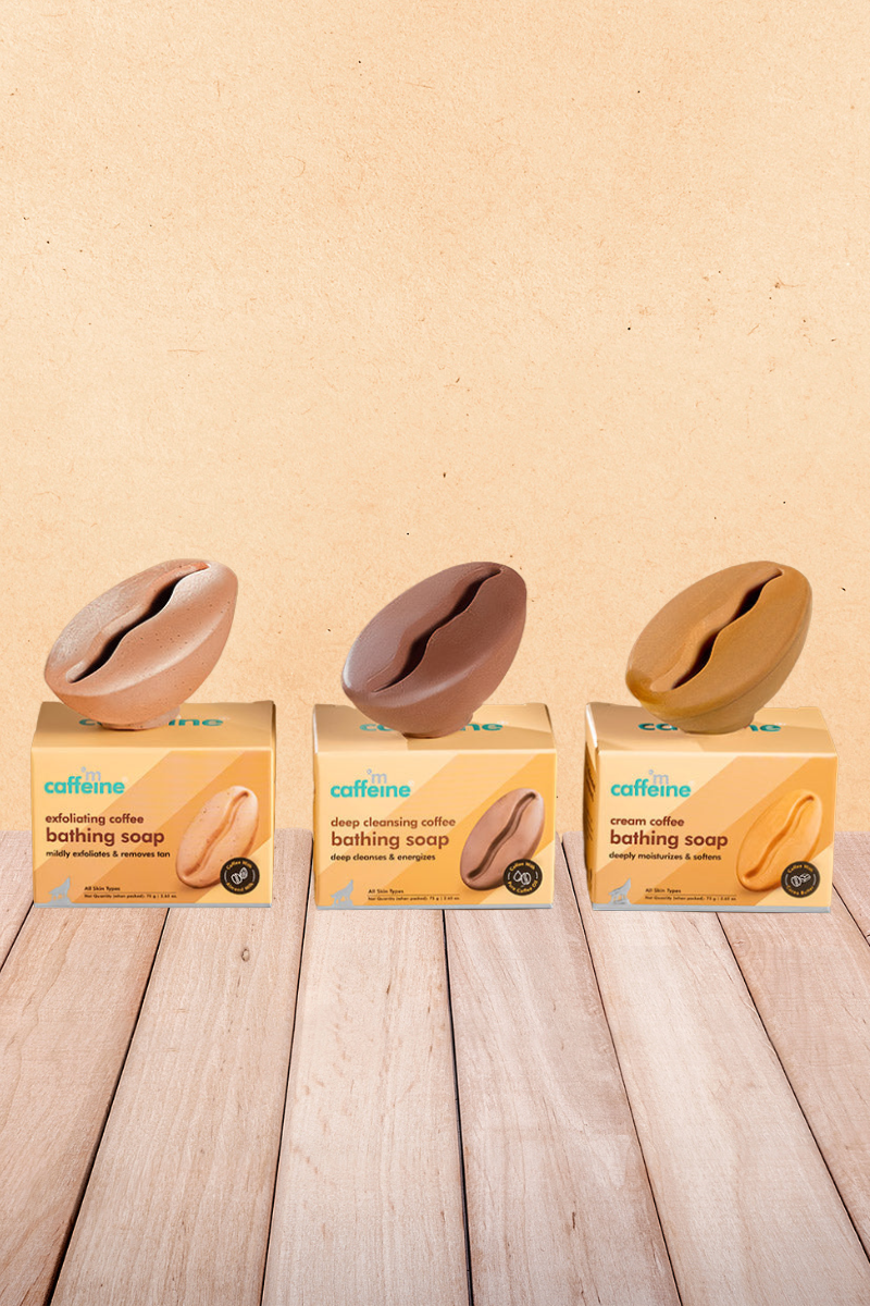 mCaffeine Assorted Coffee Bathing Soap Trio