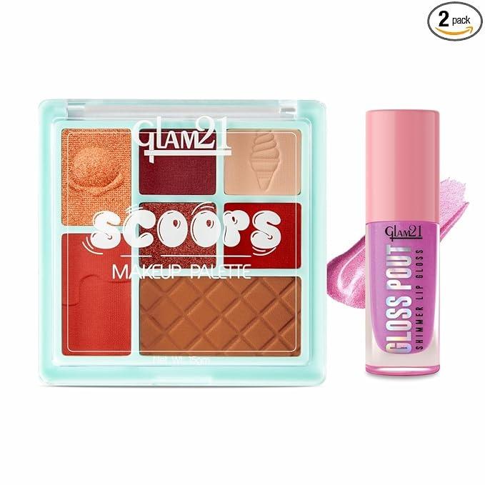 Glam21 All-in-One Makeup Kit (Caramel Crush + Pink Seduction)