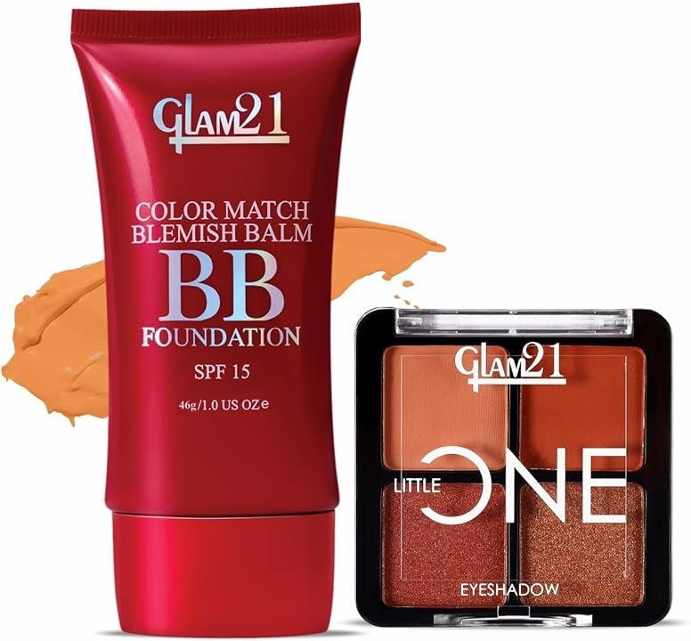Glam21 Little One Eyeshadow (Little Lady) + BB Foundation Dark Tan