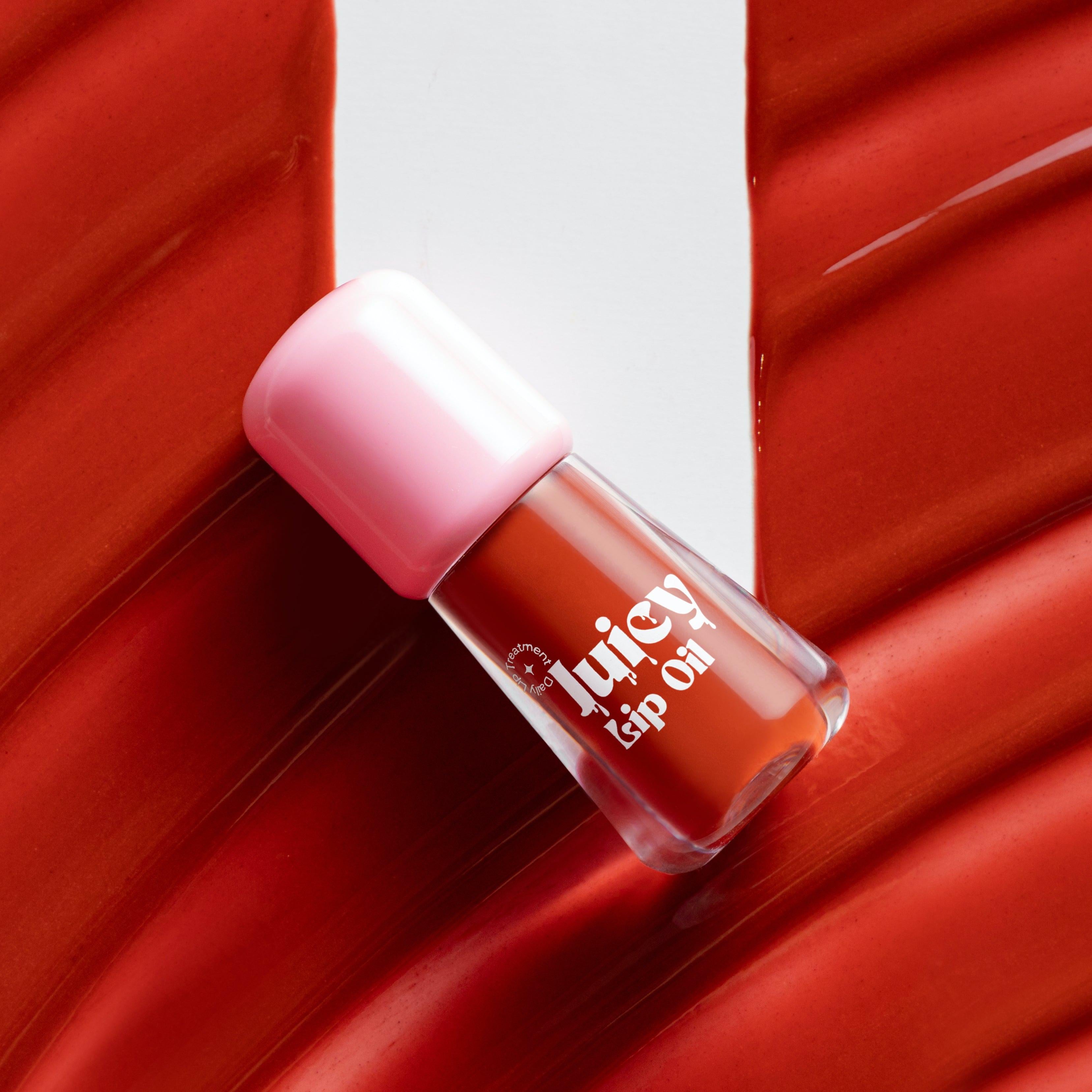 Gush Beauty Juicy Lip Oil - Hold - Tomato Red