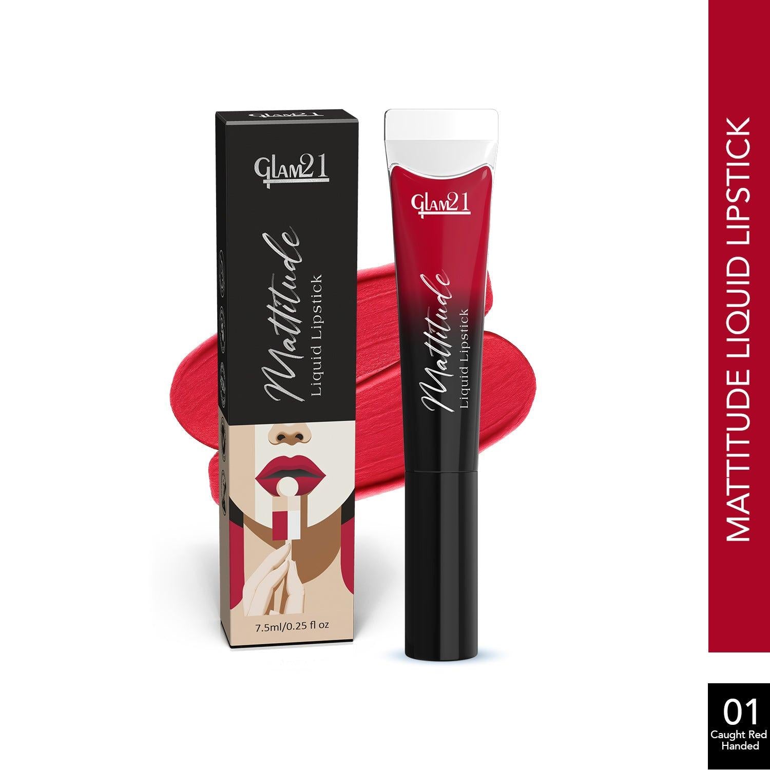 Glam21 Mattitude Lipstick - Caught Red Handed