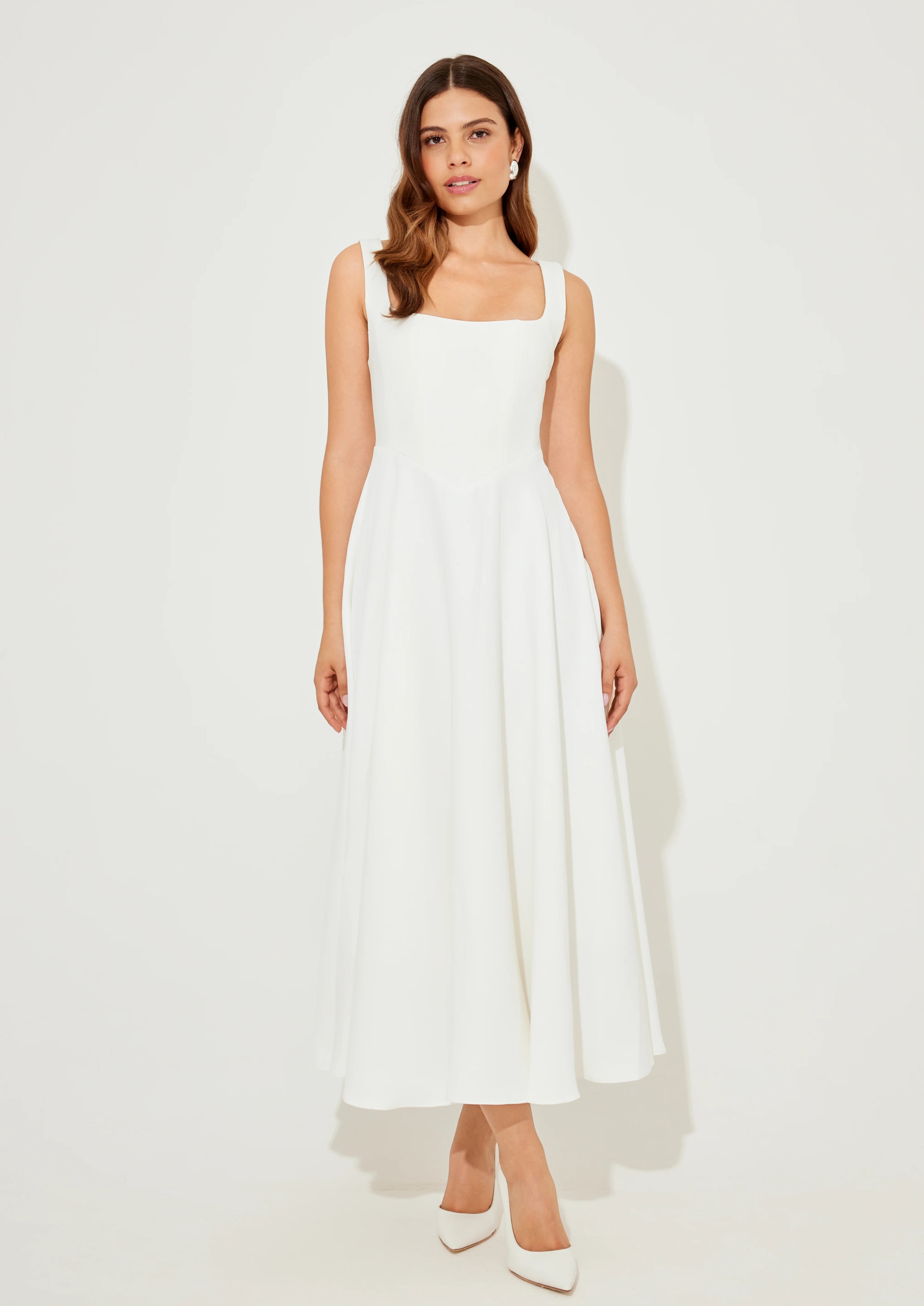 Studio OJS The Flare Midi Dress - Black