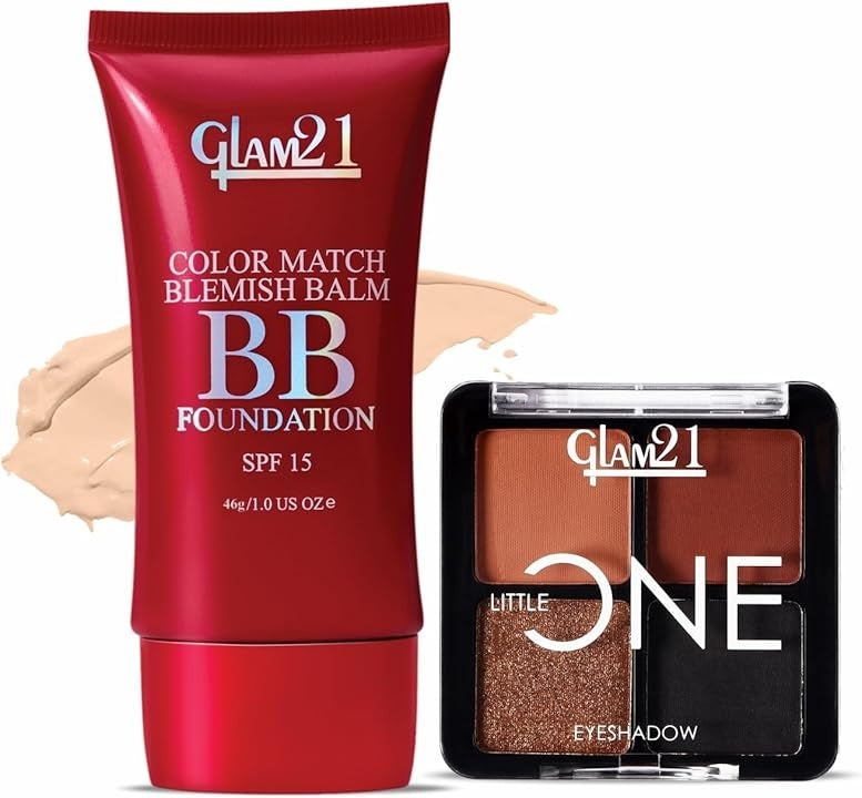 Glam21 Little One Eyeshadow (Artist Love) + BB Foundation Light Natural