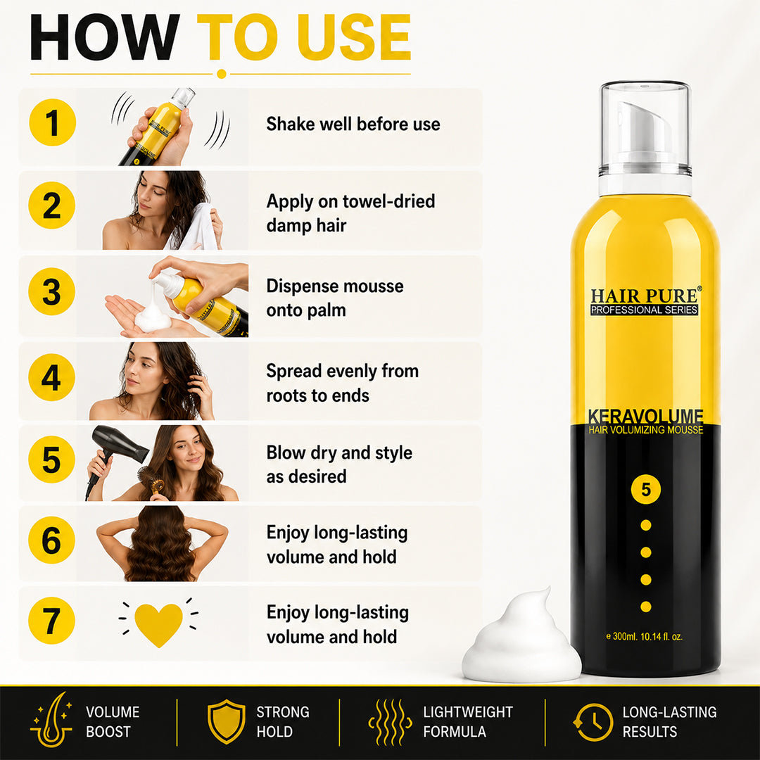 Redifyn Hair Pure Keravolume Hair Volumizing Mousse - 300ml
