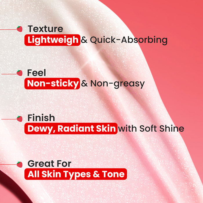 Dot & Key Strobe Cream (Moisturizer + Highlighter) - Strawberry - Pearl Pink