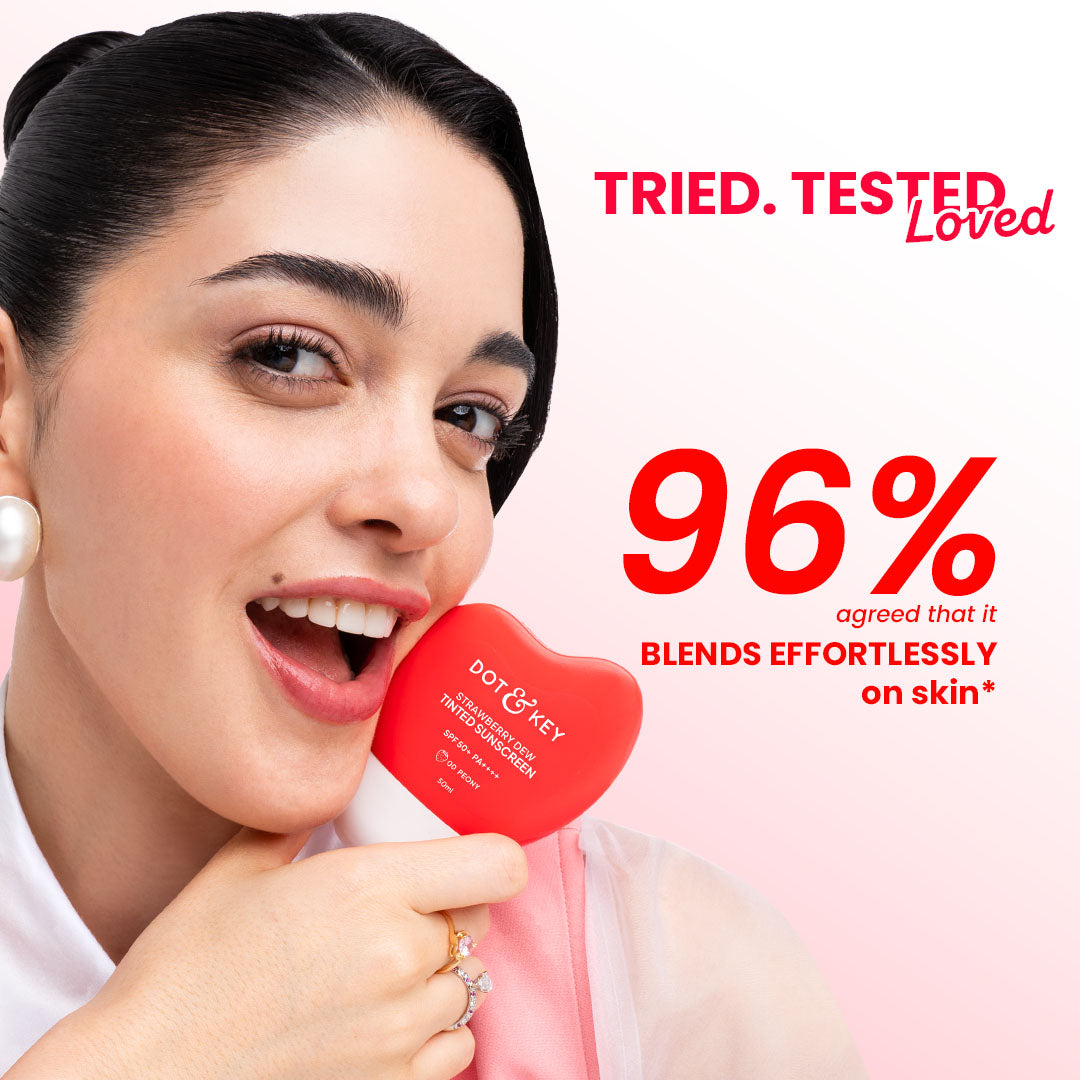 Dot & Key Strawberry Dew Tinted Sunscreen, In-Vivo Tested SPF 50+ PA++++