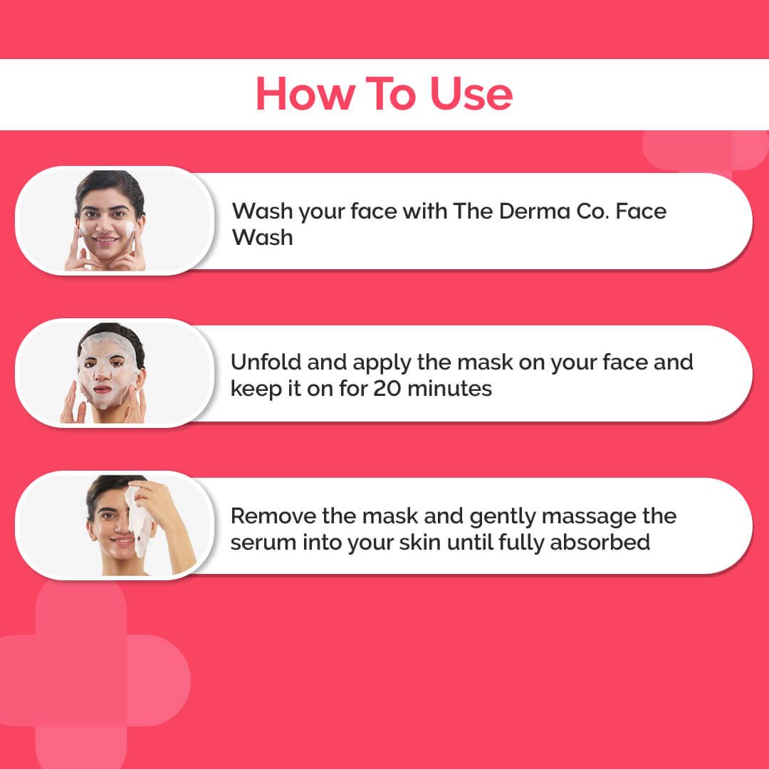 Derma Co 1% Salicylic Acid Sheet Mask With Salicylic Acid & Allantoin - 20g