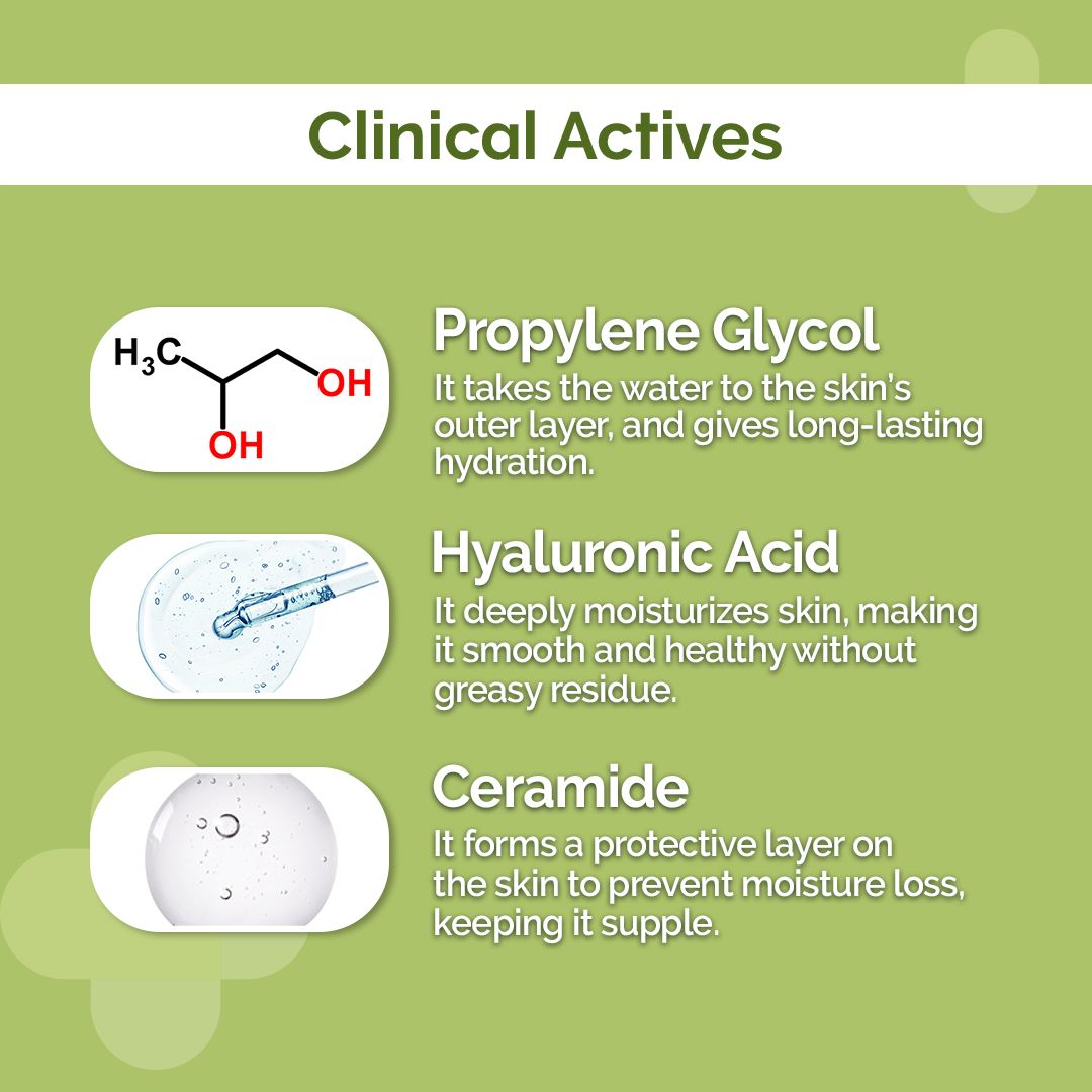 Derma Co 5% Propylene Oil-Free Moisturizer with Propylene Glycol & Hyaluronic Acid - 100g