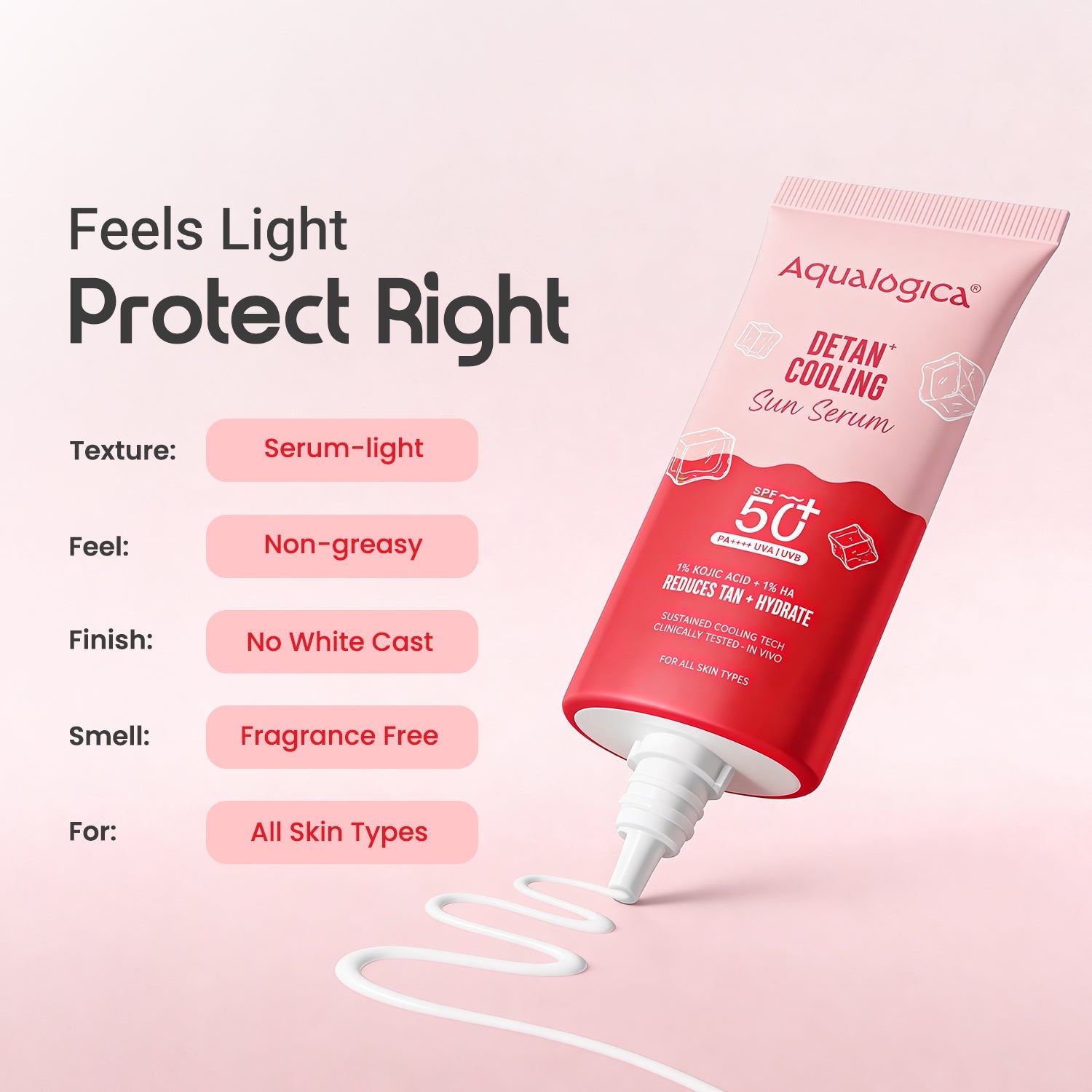 Aqualogica Detan+ Cooling Sun Serum - 50g