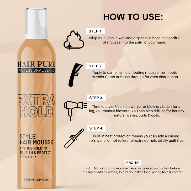 Redifyn Hair Pure Extra Hold Hair Mousse - 300ml