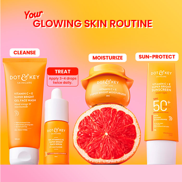 Dot & Key 10% Vitamin C + E Face Serum Pack of 2 - 60ml