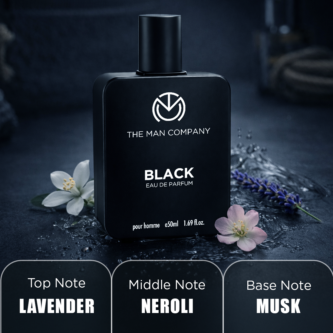 The Man Company Eau De Parfum Black - 50ml