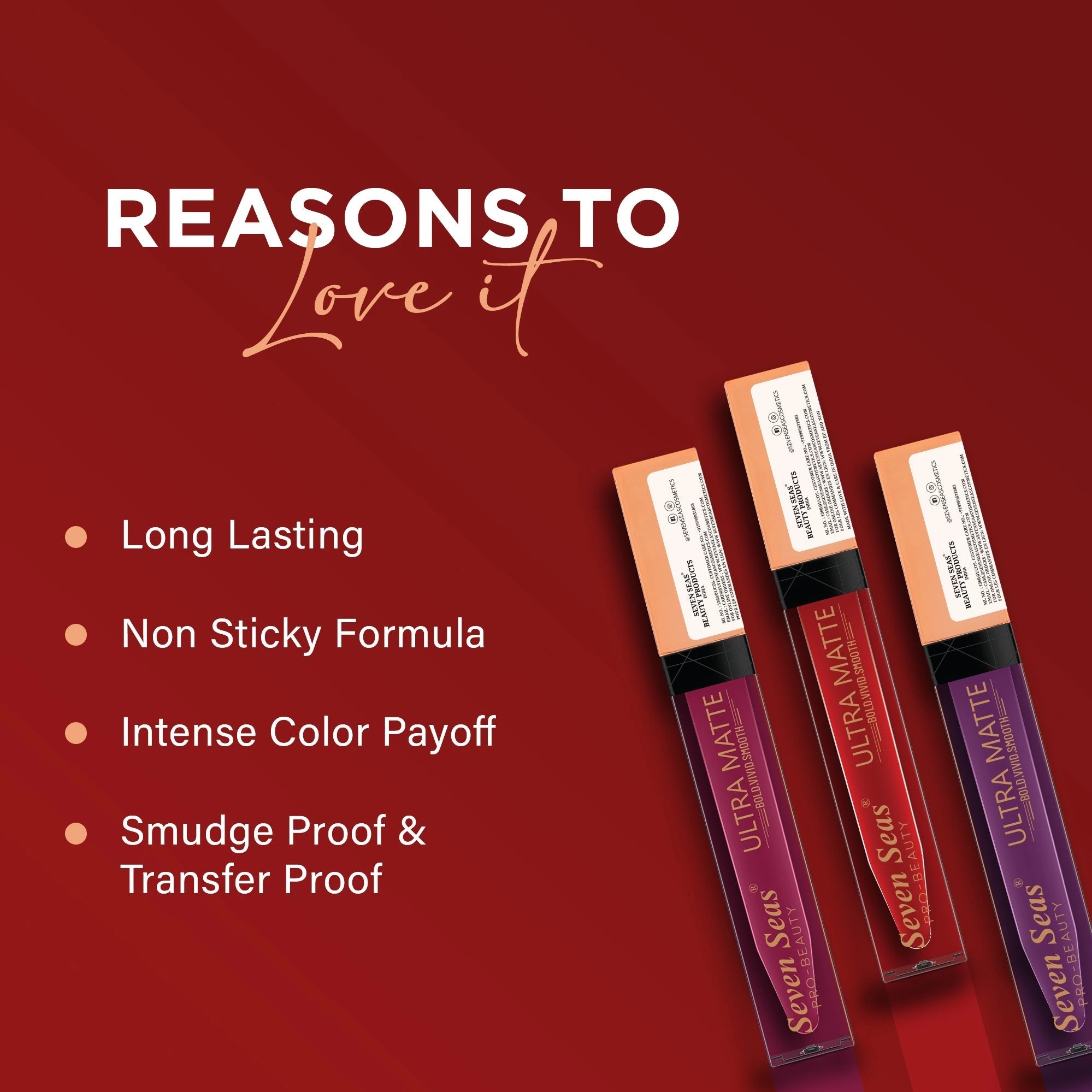 Seven Seas Shade-S12 - Ultra Matte Liquid Lipstick