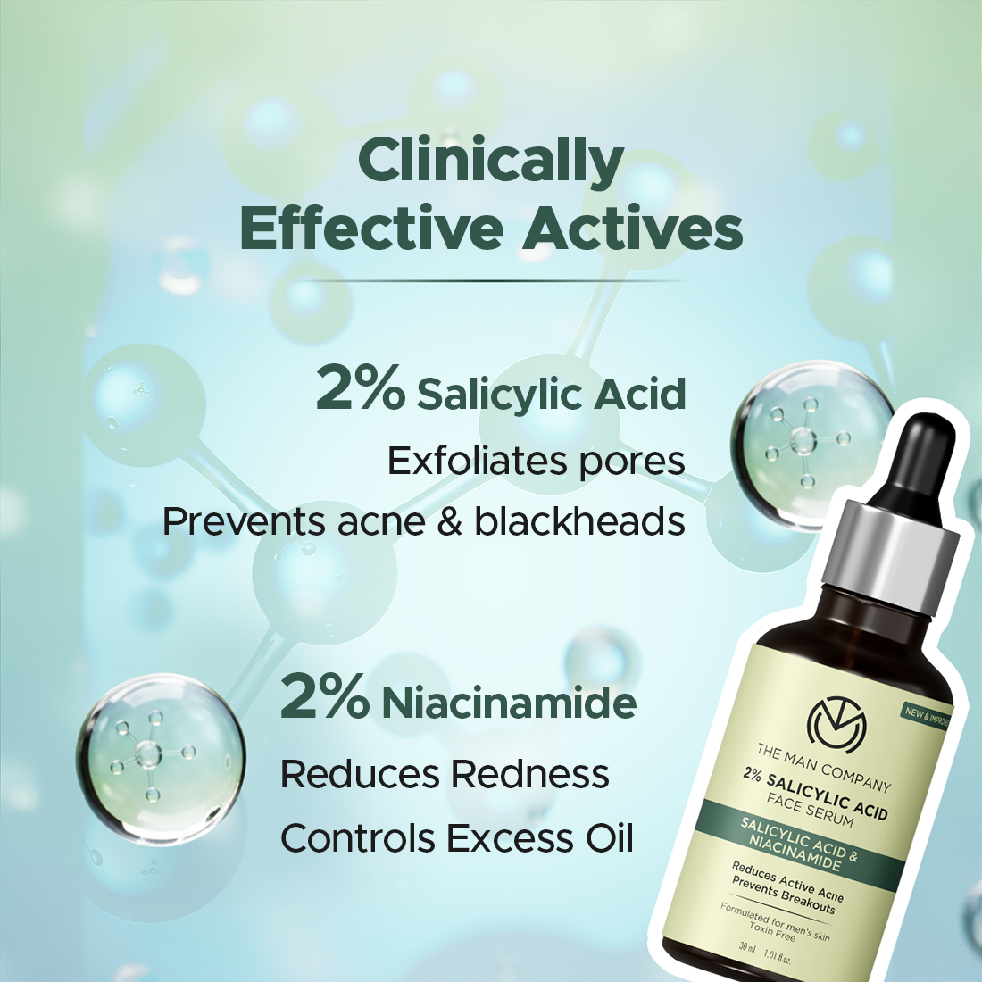 The Man Company 2% Salicylic Acid Anti-Acne Face Serum