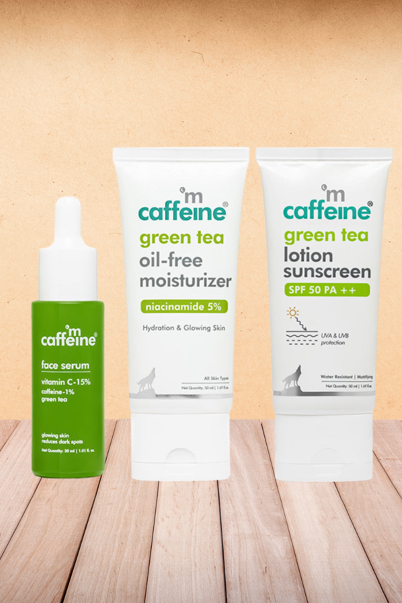 mCaffeine Green Tea Daily SMS Routine