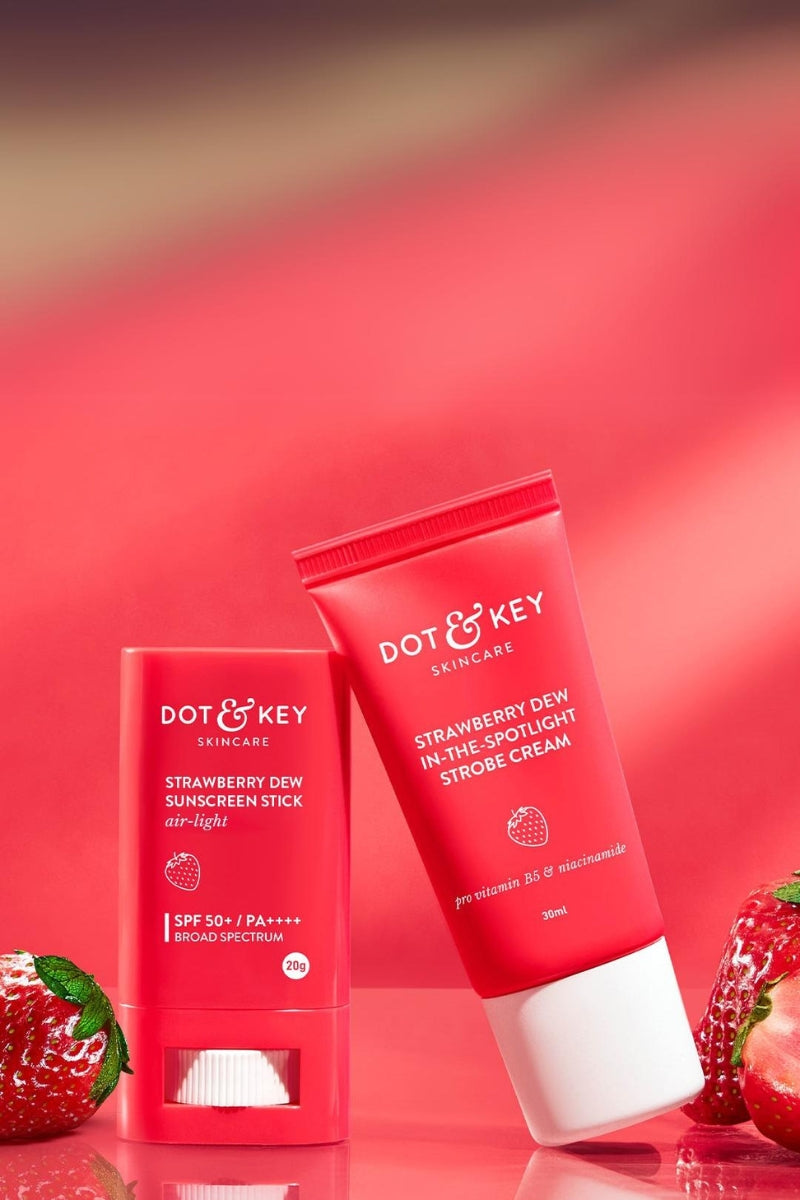 Dot & Key Strawberry Sunscreen Stick + Strawberry Strobe Cream