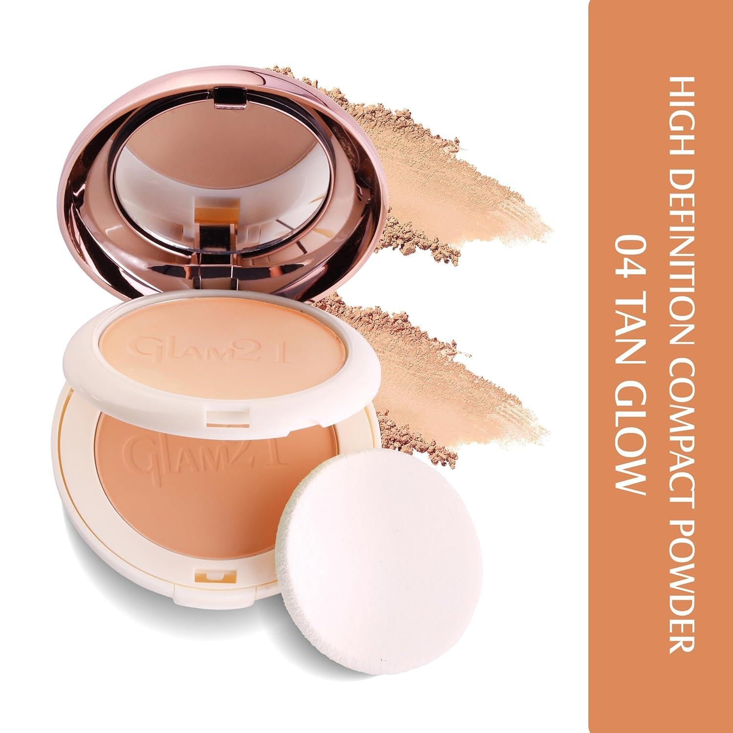 Glam21 Tan Glow - 2-In-1 High Definition Compact Powder