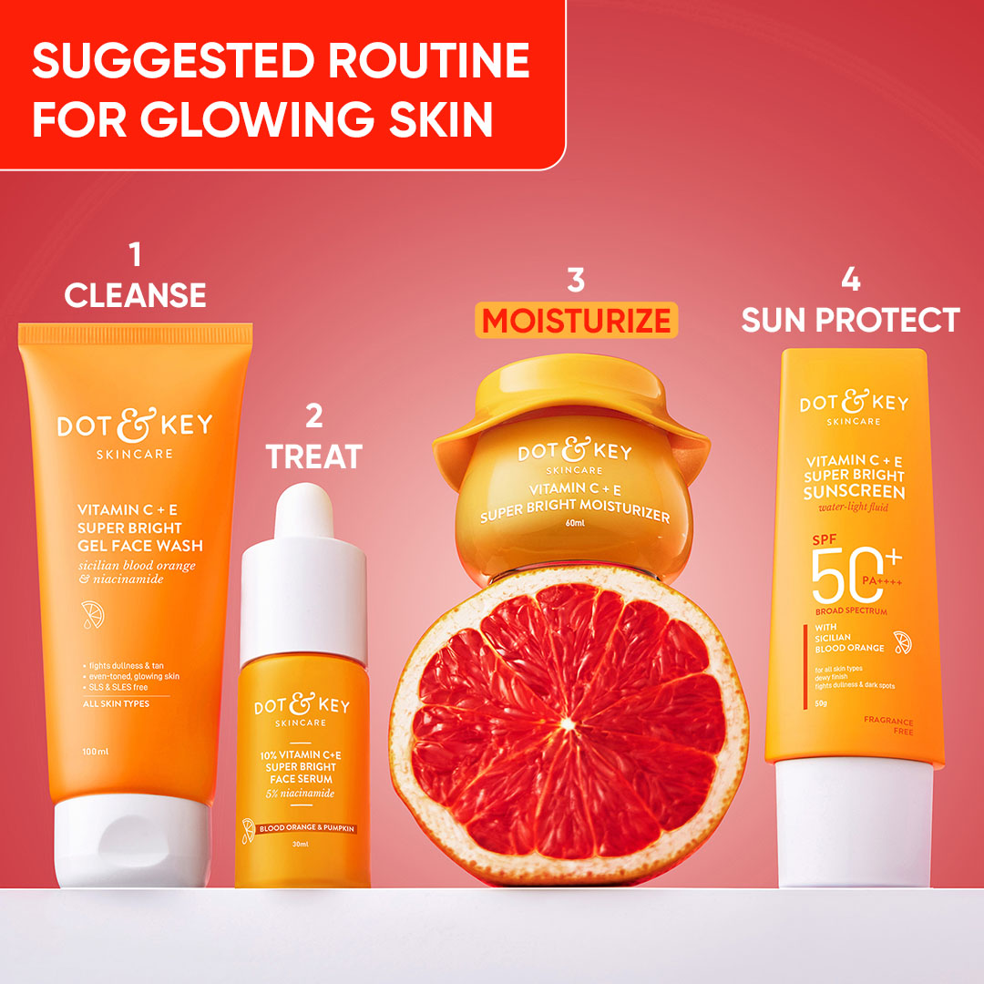 Dot & Key Vitamin C + E Moisturizer, Pack of 2 - 120ml